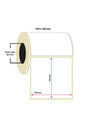 Barkod Etiketi 100 X 100 500'lü Termal Etiket Rulosu 100x100 Sticker 500 Adet Sarım 100*100*1