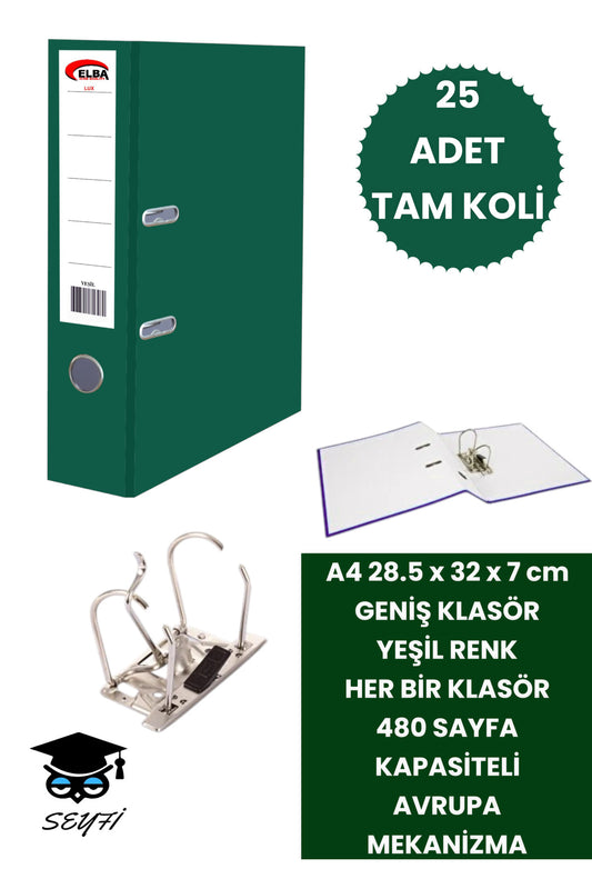 OFİS BÜRO KLASÖRÜ ÇİFT HALKA AVRUPA METAL MEKANİZMA ÇEŞİTLİ RENK VE ADETLERDE DAR VE GENİŞ KLASÖR