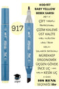 ÇİFT TARAFLI PROFESYONEL ÇİZİM KALEMİ KALICI MÜREKKEP ÜÇGEN GÖVDE İNCE UÇ 1 MM KESİK UÇ 2-6MM SKETCH