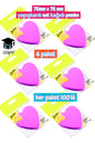 75mm x 75 mm yapışkanlı not kağıdı pembe 6 paket her paket 100 adet