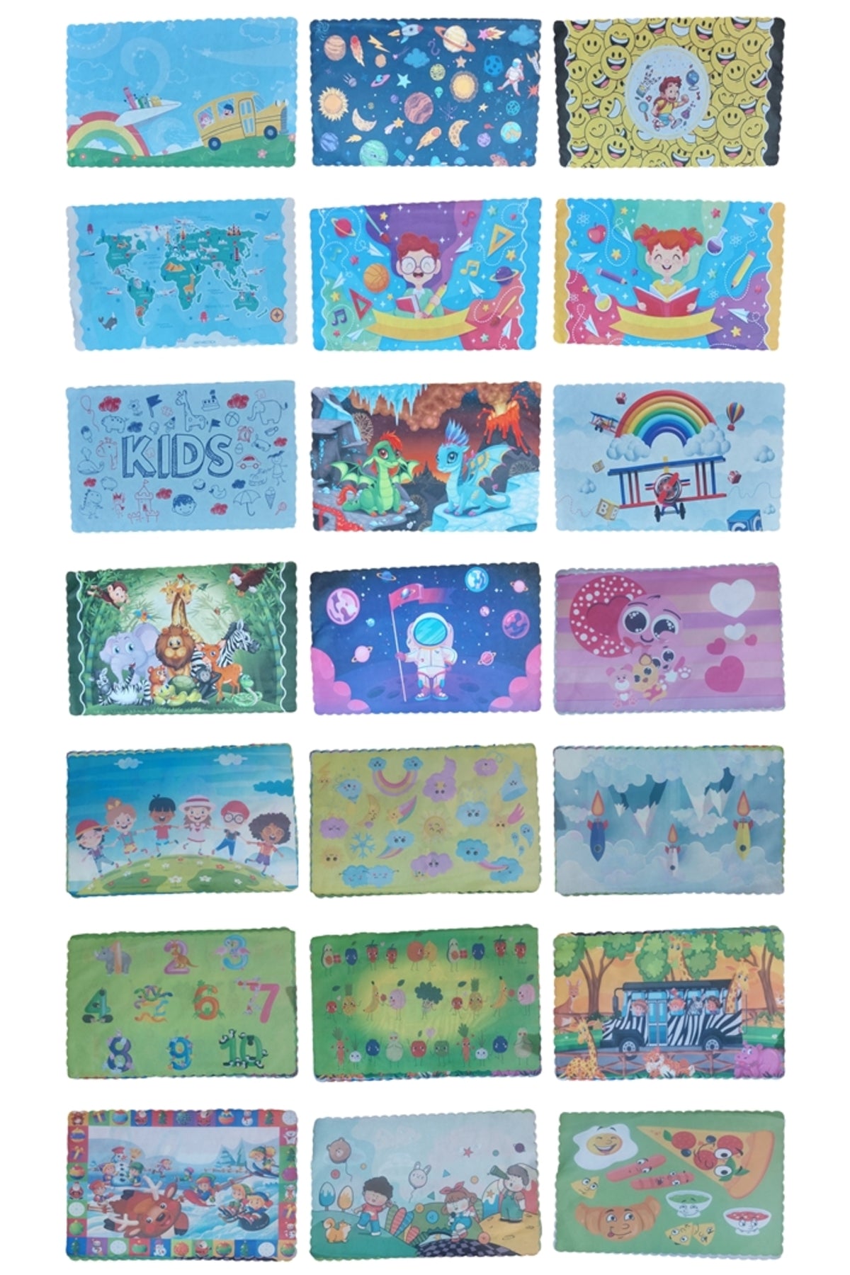 30x45 CM 12 ADET YIKANABİLİR BESLENME ÖRTÜSÜ KARMA DESEN GELMEKTEDİR UNİSEX MODELLER