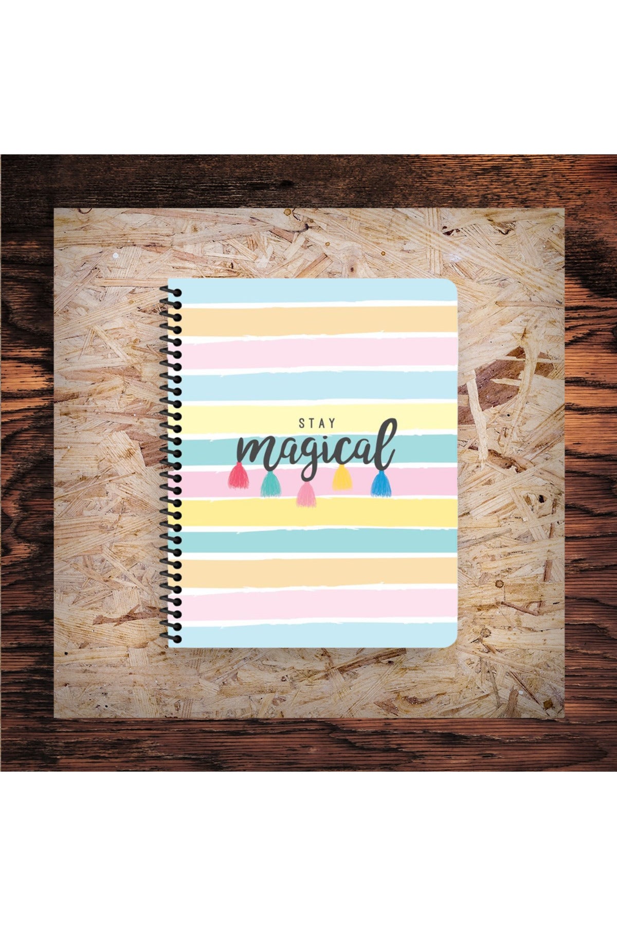 KARELİ 16X22 CM 80 YAPRAK KARTON KAPAK TELLİ DEFTER BEYAZ SAYFALI