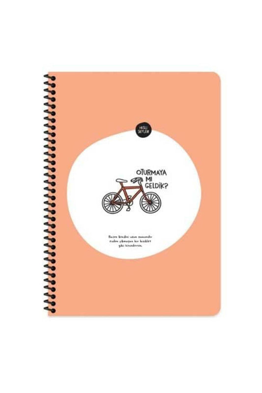 16,5*22,5 80yp.çiz.stickerli Defter - Oturmaya Mı Geldik?