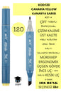 ÇİFT TARAFLI PROFESYONEL ÇİZİM KALEMİ KALICI MÜREKKEP ÜÇGEN GÖVDE İNCE UÇ 1 MM KESİK UÇ 2-6MM SKETCH