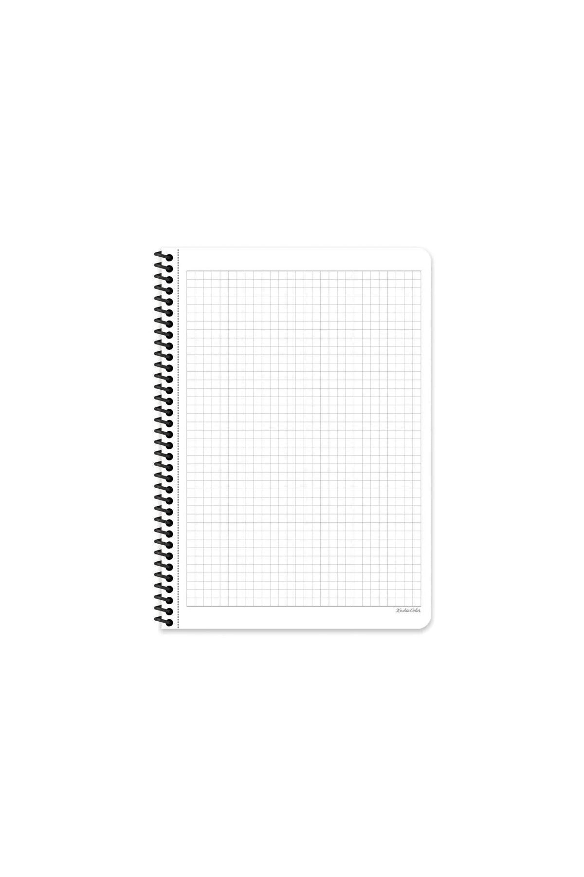 KARELİ 16x22 CM 80 YAPRAK PLASTİK KAPAK TELLİ DEFTER 60 GRAM BEYAZ SAYFA TERAZZO