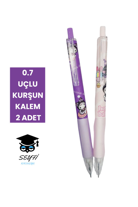 EĞLENCELİ BAŞLIKLI 0.7 UÇLU KURŞUN KALEMLER