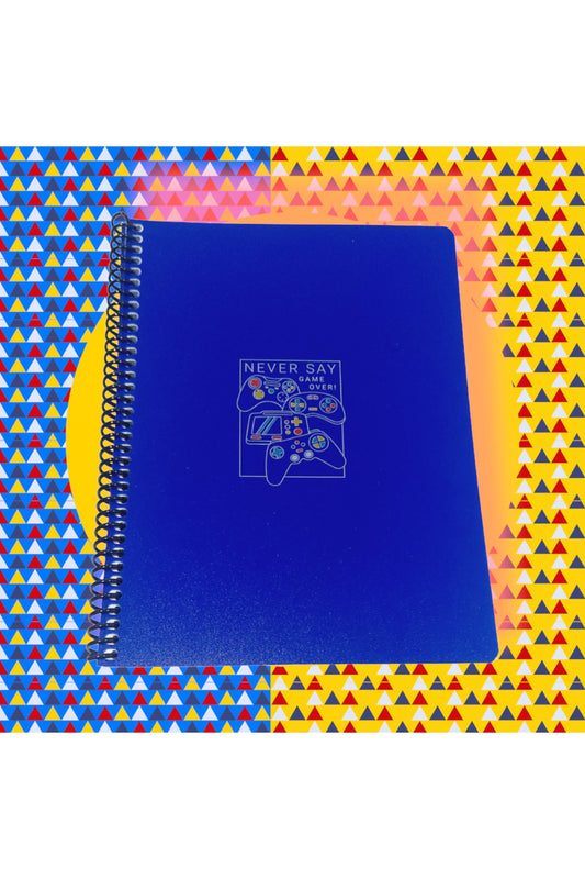 16x22 cm 80 Yaprak Çizgisiz Plastik Kapak Telli Defter 60 gr Beyaz Sayfa