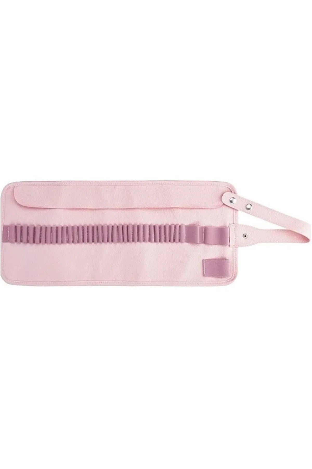Suni Deri Rulo Kalemlik 36 Bölmeli Pastel Pembe