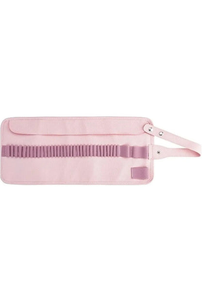 Suni Deri Rulo Kalemlik 36 Bölmeli Pastel Pembe