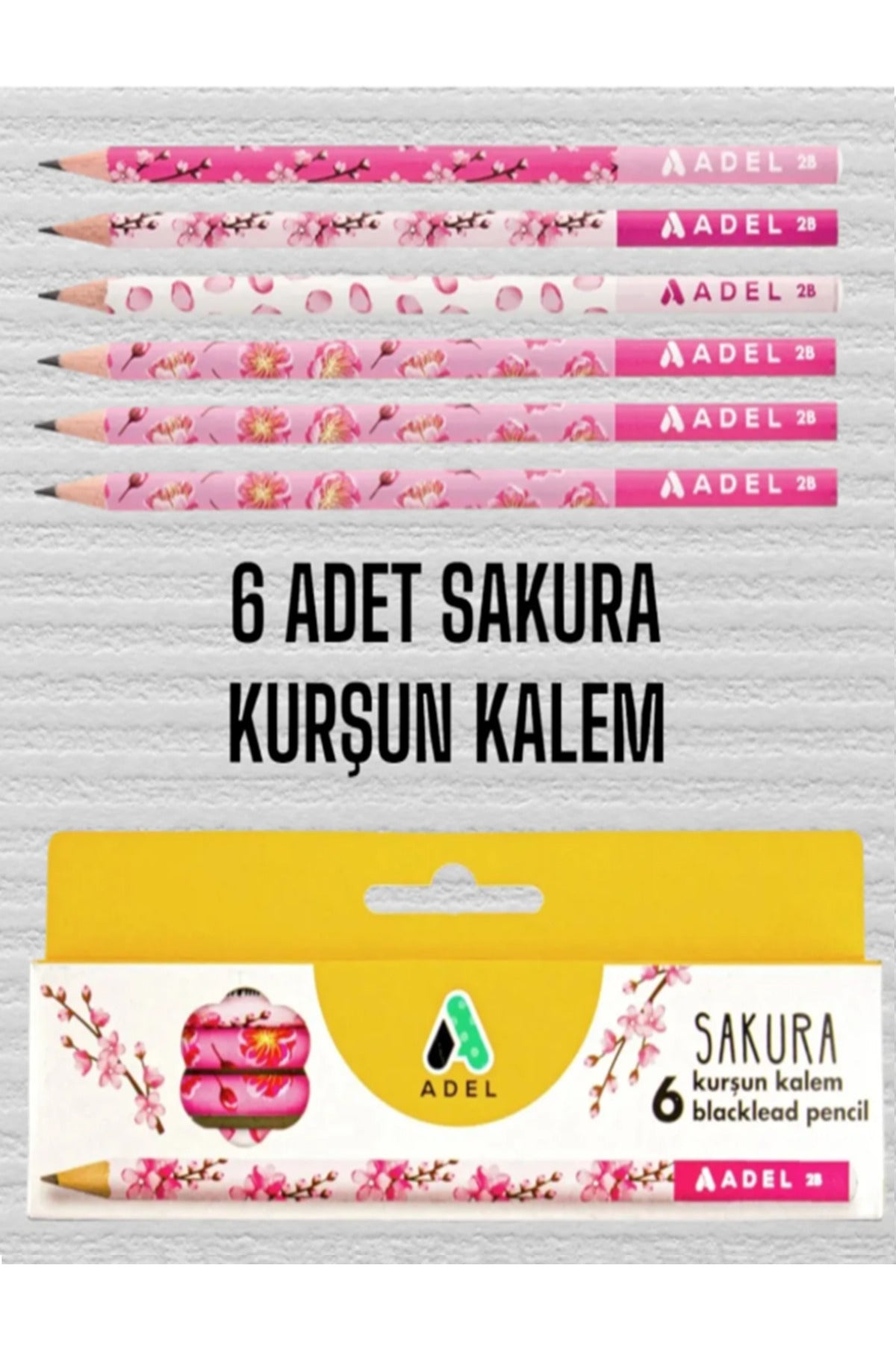 6 ADET SAKURA KURŞUN KALEM