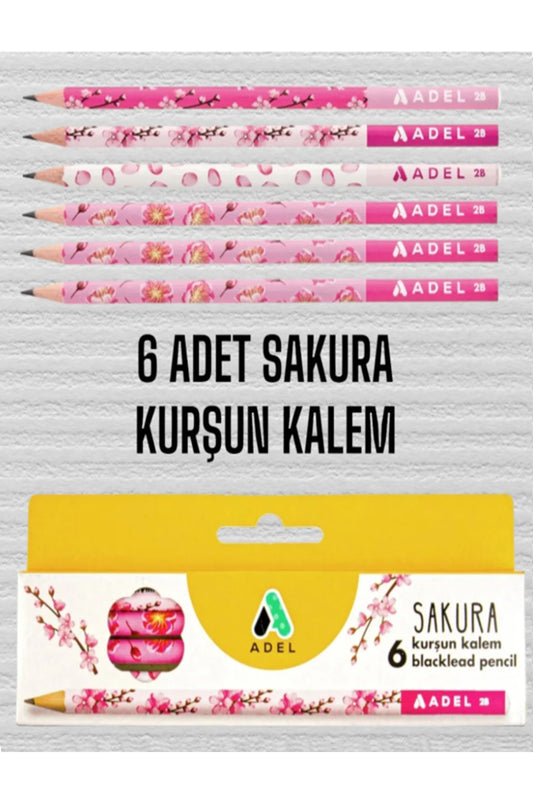 6 ADET SAKURA KURŞUN KALEM
