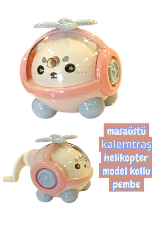 masaüstü kollu kalemtraş helikopter model