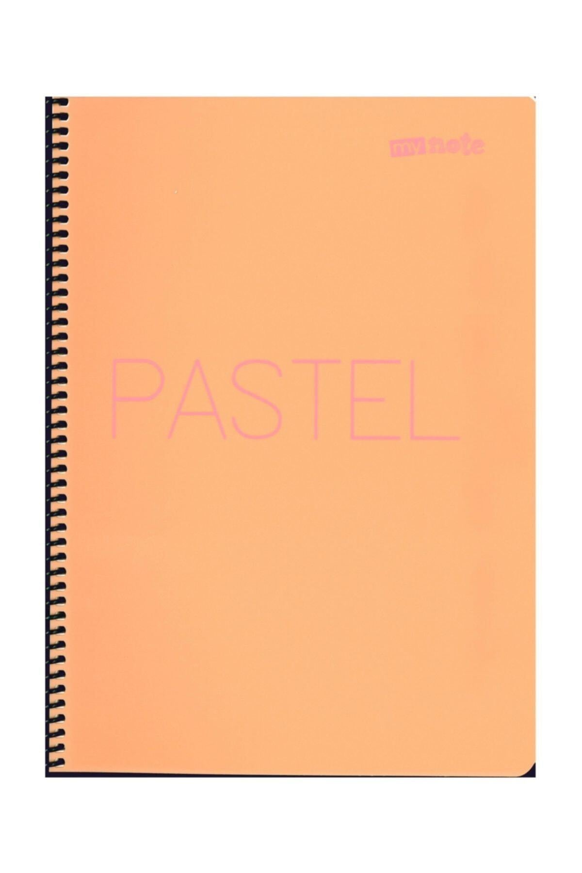 80 Sayfa Kareli Pastel Defter 4 Adet Karışık Renk