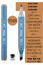 ÇİFT TARAFLI PROFESYONEL ÇİZİM KALEMİ KALICI MÜREKKEP ÜÇGEN GÖVDE İNCE UÇ 1 MM KESİK UÇ 2-6MM SKETCH