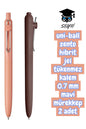uni-ball zento hibrit jel tükenmez kalem 0.7 mm mavi mürekkep 2 adet uniball