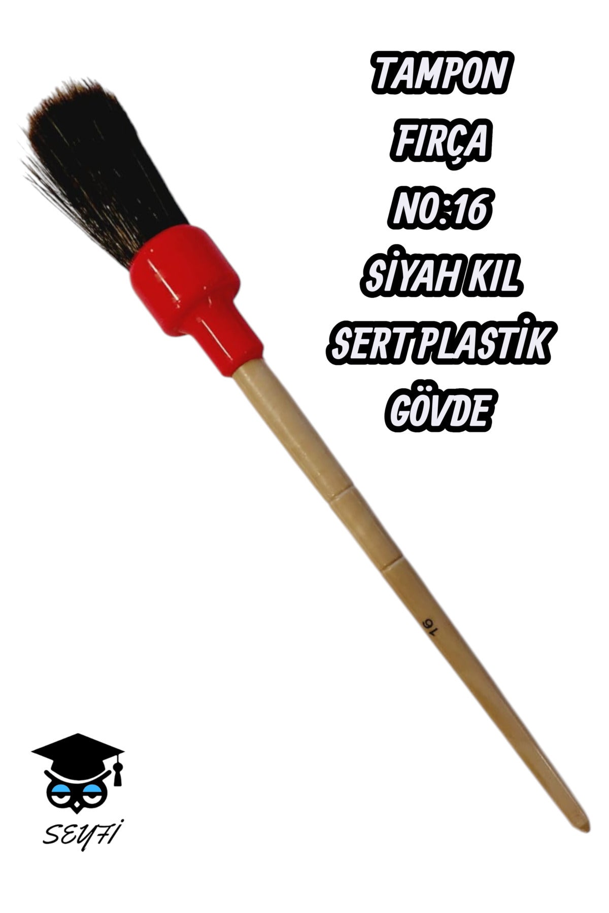 TAMPON FIRÇA SİYAH KIL NO:16