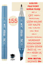 ÇİFT TARAFLI PROFESYONEL ÇİZİM KALEMİ KALICI MÜREKKEP ÜÇGEN GÖVDE İNCE UÇ 1 MM KESİK UÇ 2-6MM SKETCH