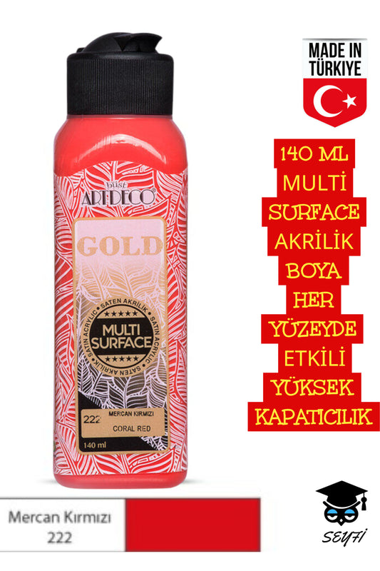 140 ML MULTİ SURFACE AKRİLİK BOYA HER YÜZEYDE ETKİLİ YÜKSEK KAPATICILIK