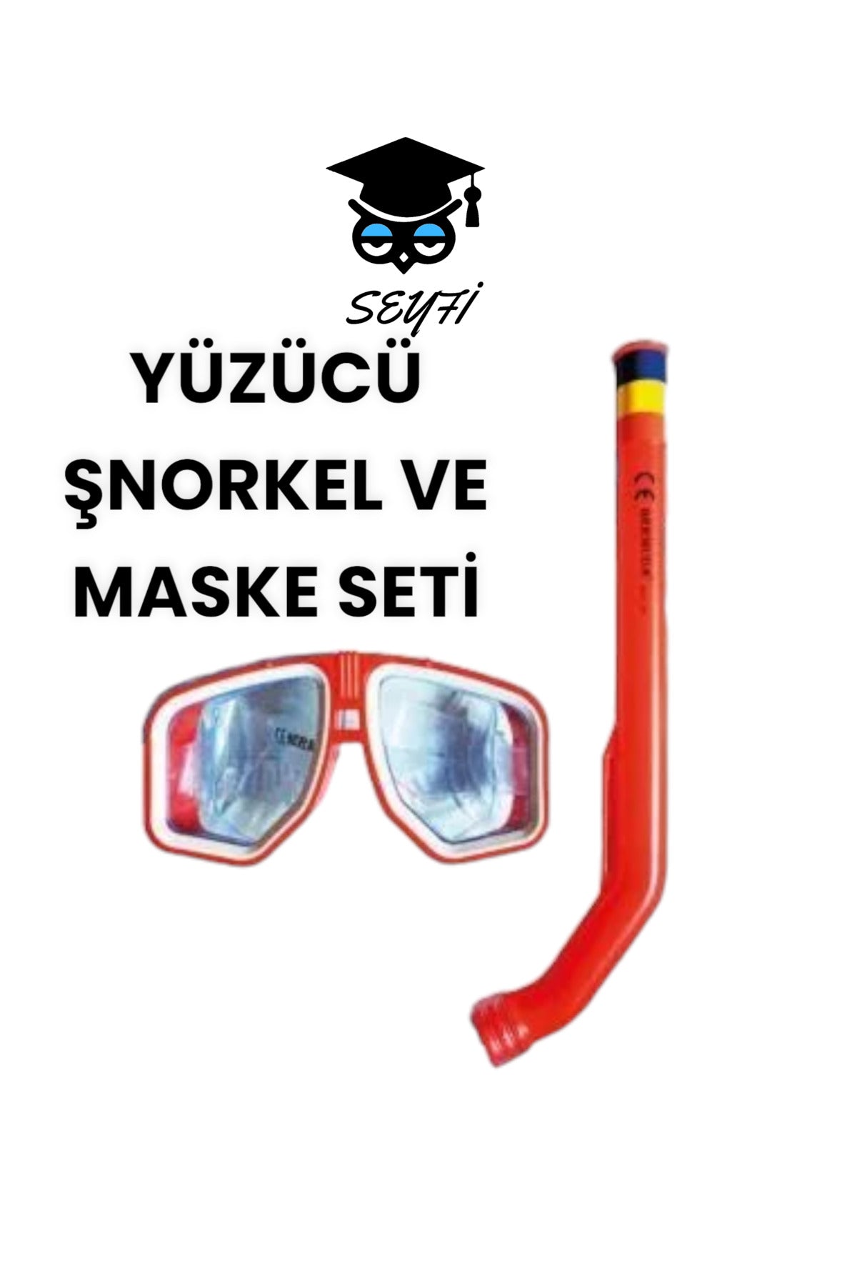 YÜZÜCÜ MASKE VE ŞNORKEL SETİ