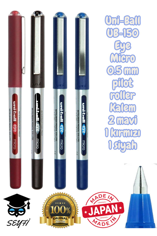 0.5 mm pilot roller kalem ub-150 mikro eye uni-ball made in japan %100 orjinal