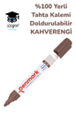 %100 Yerli Beyaz Tahta Kalemi Kahverengi