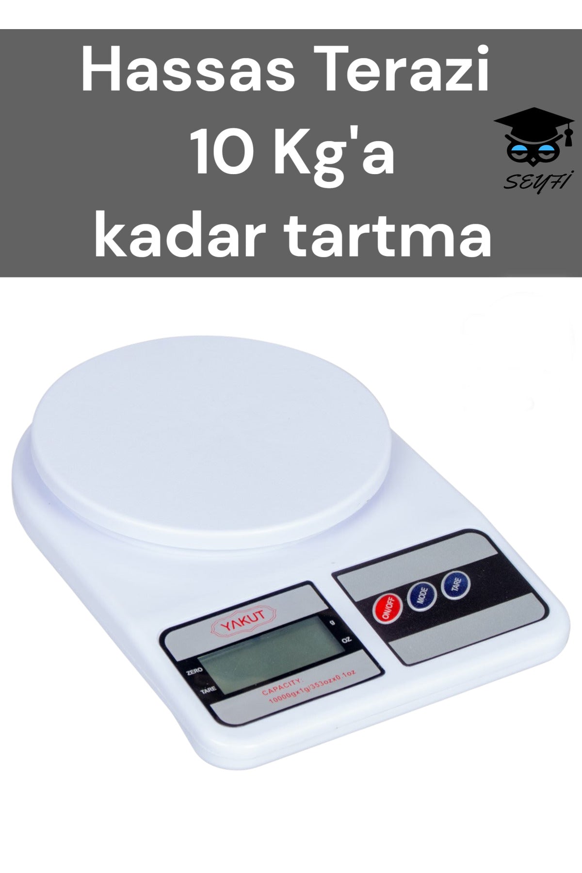 Hassas Terazi 10 Kg'a kadar tartma mutfak terazisi
