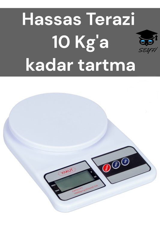 Hassas Terazi 10 Kg'a kadar tartma mutfak terazisi