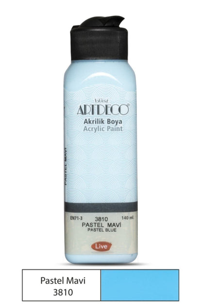 Akrilik Boya 6x140 ml. Pastel Renkler