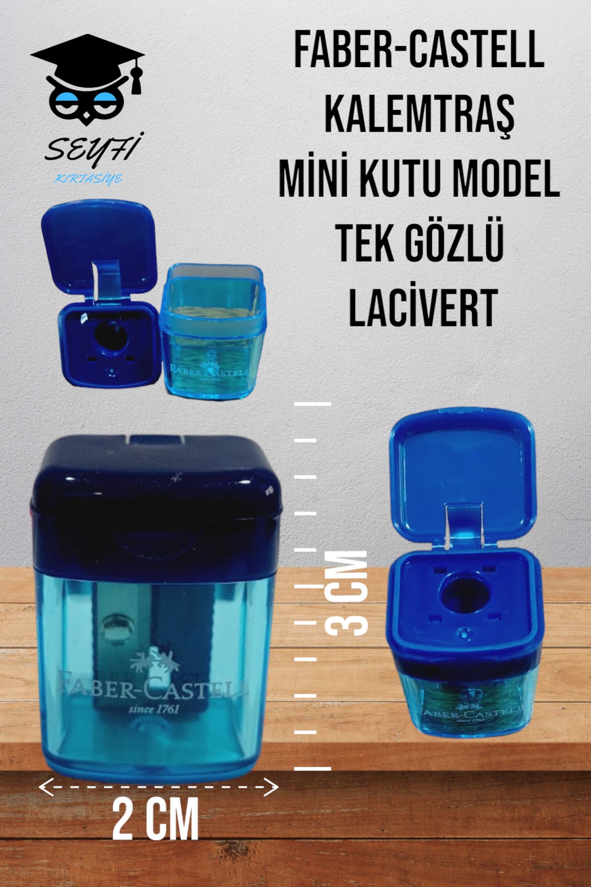 1 ADET KALEMTRAŞ ÇEŞİTLİ MODELLER F-CASTELL %100 KALEMTIRAŞ