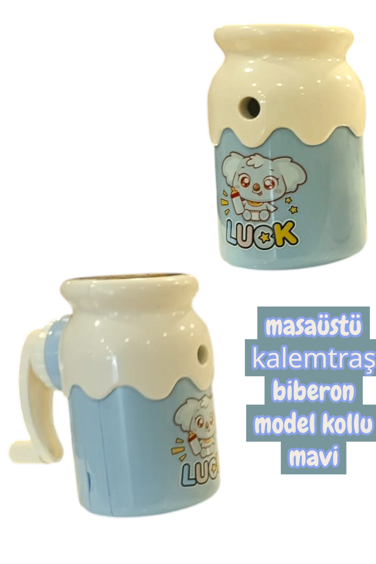 masaüstü kollu kalemtraş biberon model
