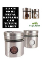 METAL KAPLAMA CAM TUZLUK BAHARATLIK 2 ADET