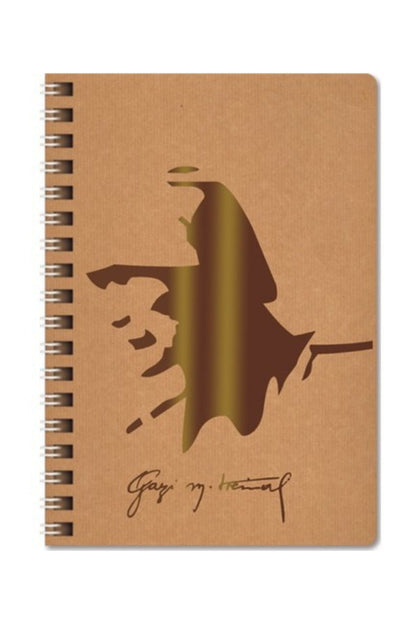 A4 100 Yaprak Düz Funky Spr.Defter-Atatürk