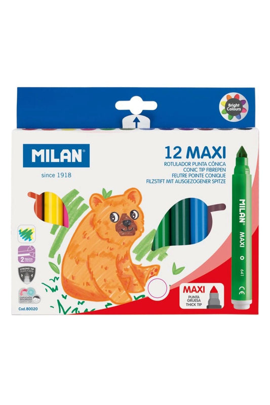 80020 Maxı Jumbo Keçeli Kalem - 12 Li