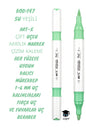 ART-X ÇİFT UÇLU AKRİLİK MARKER ÇİZİM KALEMİ HER YÜZEYE UYGUN KALICI MÜREKKEP 1-6 MM UÇ KALINLIKLARI