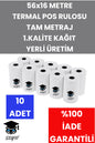 56x16 METRE TERMAL POS RULOSU TAM METRAJ 1.KALİTE KAĞIT YERLİ ÜRETİM 10 ADET