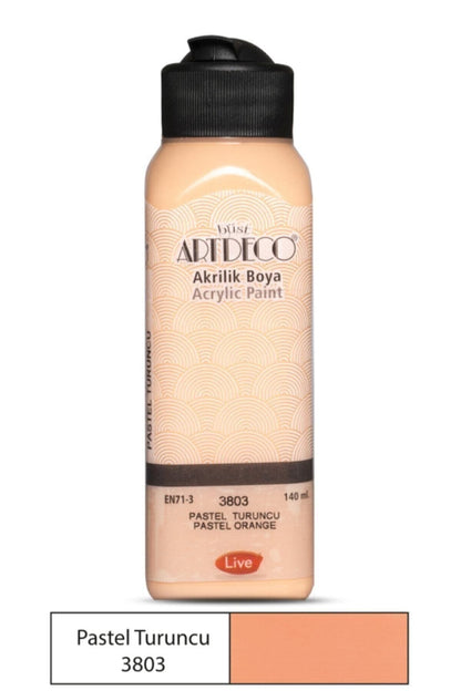 Akrilik Boya 6x140 ml. Pastel Renkler