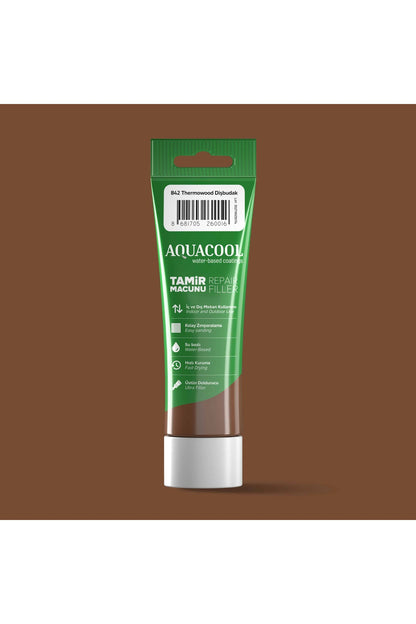 Aquacool Su Bazlı Çatlak Giderici Ahşap Tamir Dolgu Macunu 842 Thermowood Diş Budak 200 Gr