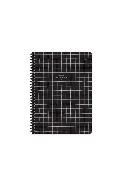 ÇİZGİLİ 16x22 CM 80 YAPRAK PLASTİK KAPAK TELLİ DEFTER 60 GRAM BEYAZ SAYFA COFFEE