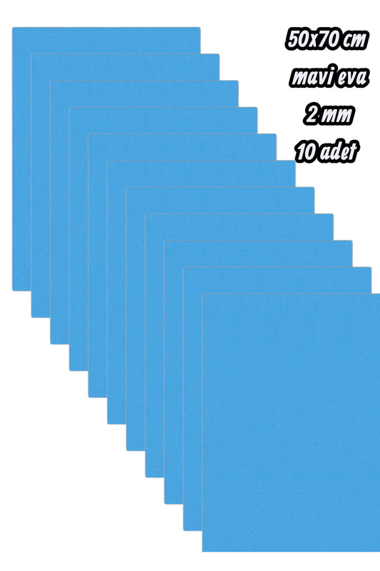 50x70 cm mavi eva 2 mm 10 adet