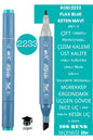 ÇİFT TARAFLI PROFESYONEL ÇİZİM KALEMİ KALICI MÜREKKEP ÜÇGEN GÖVDE İNCE UÇ 1 MM KESİK UÇ 2-6MM SKETCH