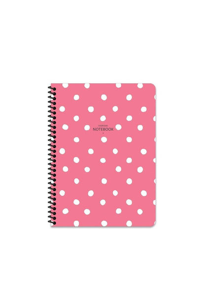 ÇİZGİLİ 16x22 CM 80 YAPRAK PLASTİK KAPAK TELLİ DEFTER 60 GRAM BEYAZ SAYFA PUANTİYE