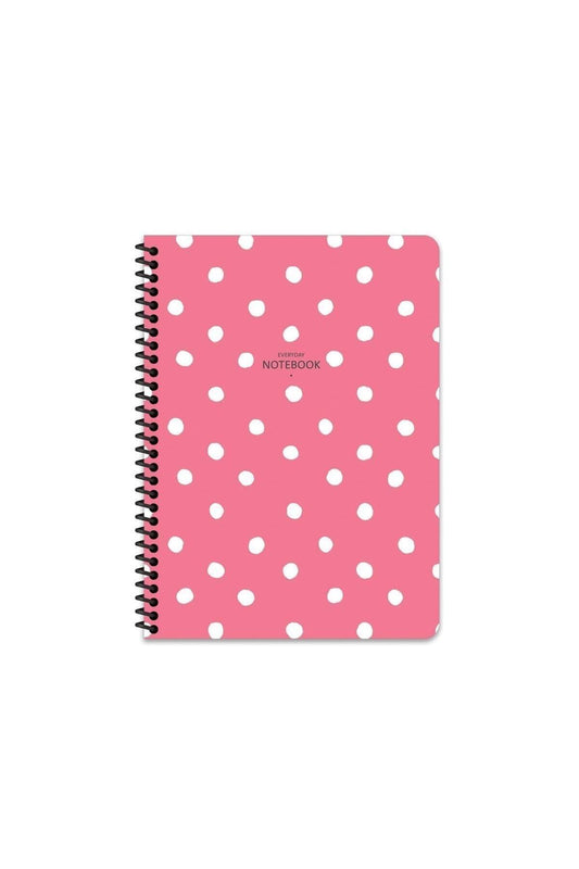 ÇİZGİLİ 16x22 CM 80 YAPRAK PLASTİK KAPAK TELLİ DEFTER 60 GRAM BEYAZ SAYFA PUANTİYE