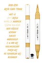 ART-X ÇİFT UÇLU AKRİLİK MARKER ÇİZİM KALEMİ HER YÜZEYE UYGUN KALICI MÜREKKEP 1-6 MM UÇ KALINLIKLARI