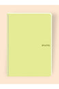 KARELİ 16x22 Cm Pastel Renk Telli Defter Telli Beyaz 80 Sayfalı Plastik Kapak SARI