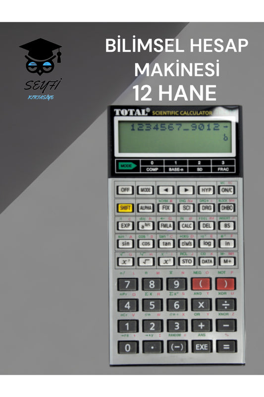 BİLİMSEL HESAP MAKİNESİ 12 HANE