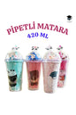 1 adet Desenli plastik pipetli bardak 420ml karma renk yollanmaktadır