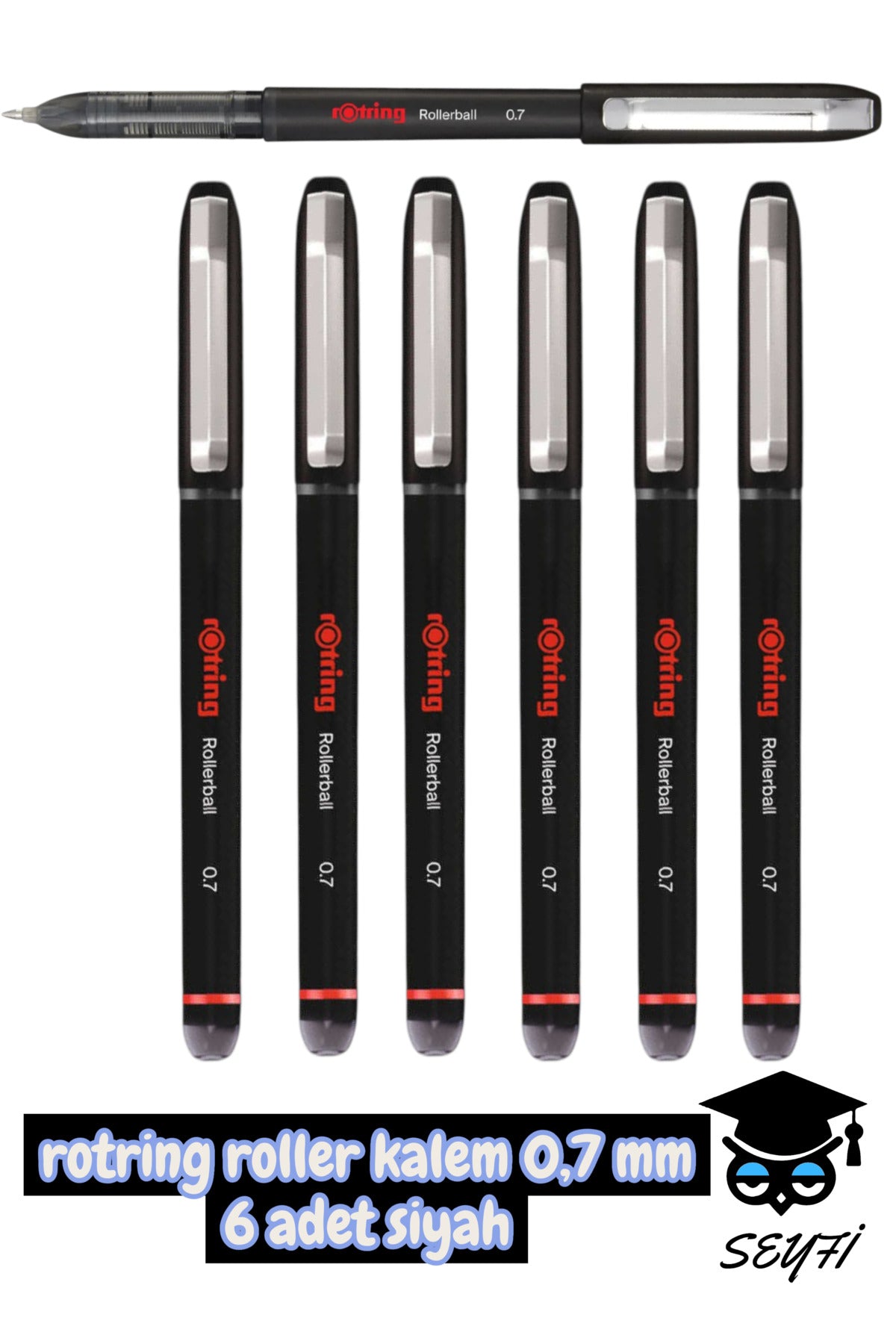rotring roller kalem 0,7 mm 6 adet