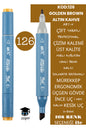 ÇİFT TARAFLI PROFESYONEL ÇİZİM KALEMİ KALICI MÜREKKEP ÜÇGEN GÖVDE İNCE UÇ 1 MM KESİK UÇ 2-6MM SKETCH