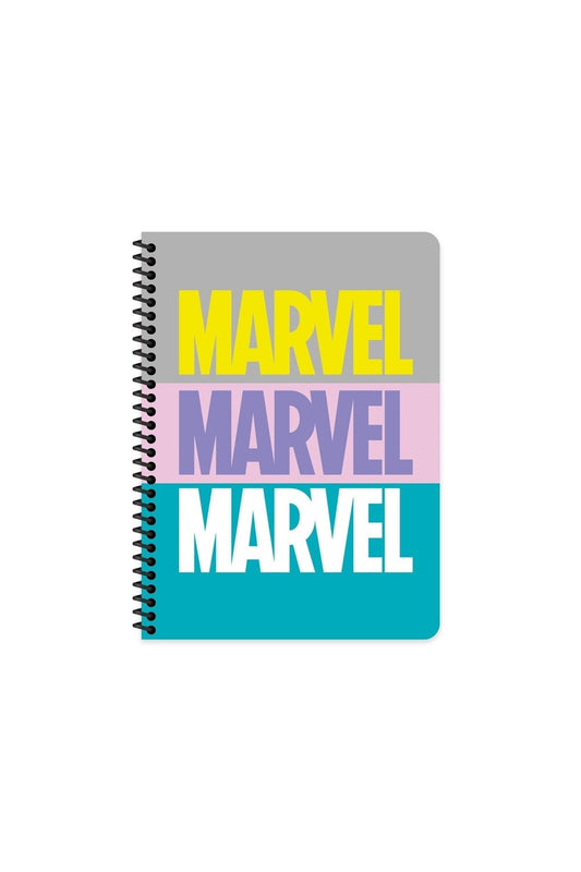 Marvel Seri 20x28 Cm Çizgisiz Telli Defter 80 Yaprak Karton Kapak