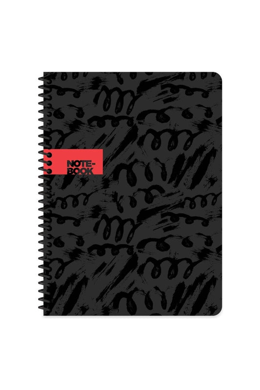 16x22 Cm 80 Yaprak Çizgisiz Esnek Karton Kapak Telli Defter 60 Gram Beyaz Sayfa